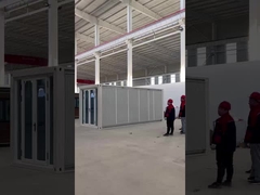 Dökülebilir genişletilebilir konteyner evi 2200 mm W katlama boyutu ve 18 mm zemin kalınlığı ile