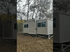 Hızlı kurulum 20ft önceden yapılmış evler 8. sınıf Deprem direnci kontrplak veya PVC zemin kolay