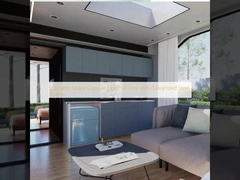 Taşınabilir Uzay Kapsülü Ev 8 Ton, Galvanizli Çelik Çerçeveli