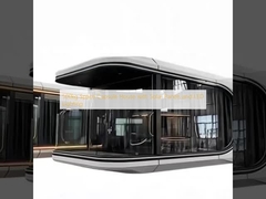 Güneş panelleri ve LED aydınlatması olan 500 kg'lık uzay kapsülü evi