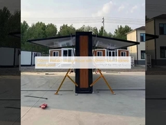 700 mm prefab katlanır ev 50 mm zemin kalınlığı su geçirmez