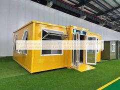 Hızlı Kurulum için 2 KN/m2 Zemin Yüklemesi ve Su Geçirmez Kenarlara Sahip, Düşük Bakımlı Genişletilebilir Prefabrik Evler