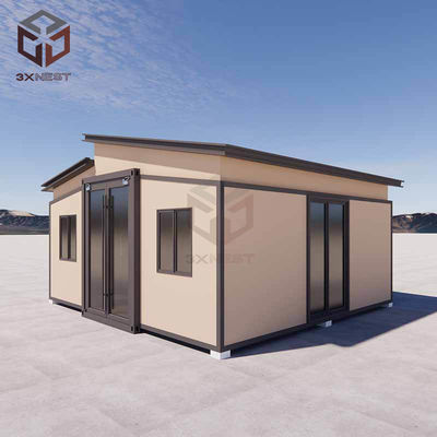 satın al İzole edilmiş Katlanabilir Ev Konteyner Ev Rockwool Panellerle Genişletilebilir online manufacture