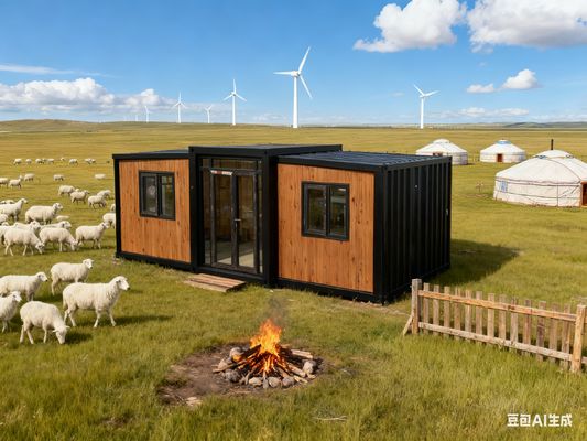 satın al Customized Design Foldable 20ft Container with Thermal-break Aluminum Double Door and 50mm EPS Roof Çevrimiçi üretim