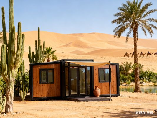 satın al Heavy-Duty Foldable 20ft Container with Bathroom Wet-Dry Separation and Optional 18mm Thick Fireproof Cement Fiber Floor Çevrimiçi üretim