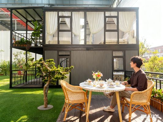 satın al Özelleştirilebilir Yangın geçirmez İki katmanlı Genişletilebilir Prefab Evler Sıcaklığa dirençli ve özelleştirilebilir zemin özelleştirme online manufacture