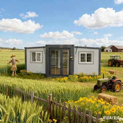 satın al Double Wing 20 Foot Container House with Balcony 37 Square Meters Floor Area and Bending Parts 2.0mm Bottom Beam Çevrimiçi üretim