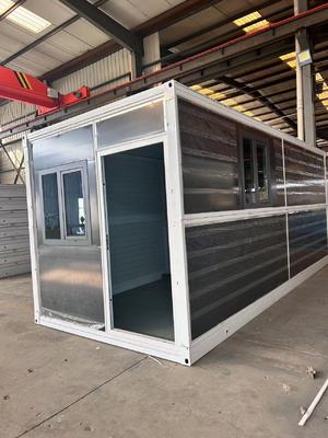 satın al Permanent Flat Pack Folding House Eco-Friendly and Structured Surface with Electrostatic Spraying White Çevrimiçi üretim