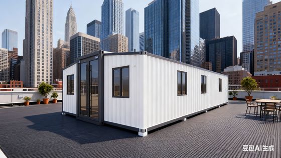 satın al 40ft Expandable Container Home with 4.6 Tons Weight L11800*W6220*H2480mm Expanded Size and Bull 30*30 Flat Lamp Çevrimiçi üretim
