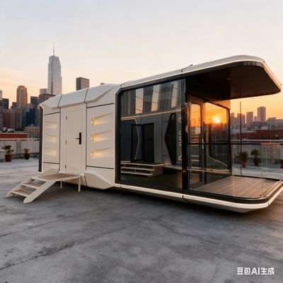 satın al Modern Space Capsule House with 3400 Height 3460 Width and 9 Mm European Pine Board Interior Çevrimiçi üretim