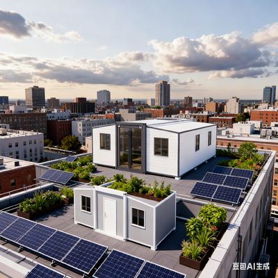 satın al 56 Metrekare Taban Alanına Sahip L9000*G6220*Y2480mm Ölçülerinde ve 30 Yıldan Fazla Ömre Sahip Küçük İkiz Kanatlı Prefabrik Katlanır Ev Çevrimiçi üretim