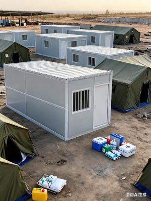 satın al Genişletilebilir ses yalıtımı ≥ 30dB ve dış boyutları 5800*2400*2896mm ile çatı canlı yolu için 0.5KN/m2 Çevrimiçi üretim