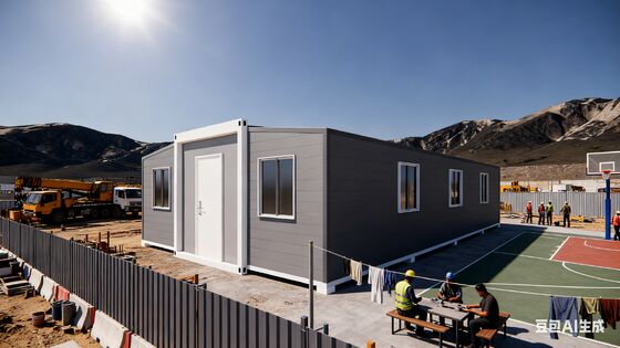 satın al 40ft Expandable Container Home with 72 Square Meters Floor Area Wind Resistance 4.18 KN/M² and Folded Size L11800*W2200*H2480 Çevrimiçi üretim