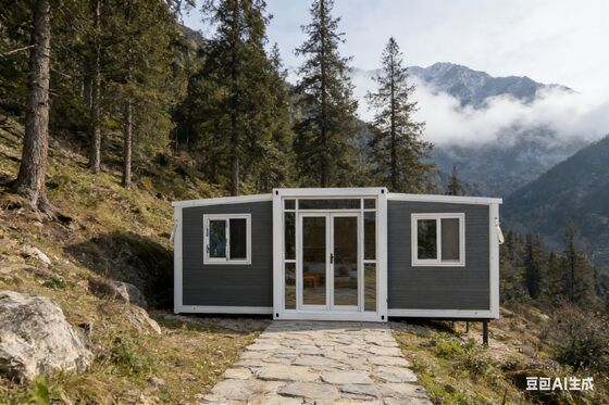 satın al Foldable 20ft Container with Wet-Dry Separation Bathroom and 37 Square Meters Floor Area in Galvanized Light Steel Frame Çevrimiçi üretim