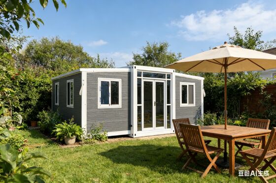 satın al Foldable 20ft Container with Galvanized Light Steel Frame 37 Square Meters Floor Area and Wet-Dry Separation Bathroom Çevrimiçi üretim