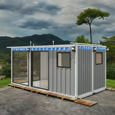 Anti koroziv dönüştürülmüş prefabrik konteyner evi modüler ev 20ft