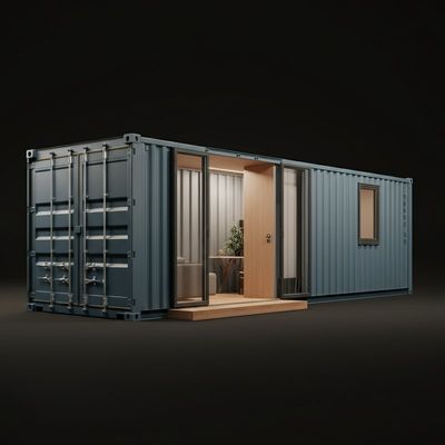 20ft Çin Değiştirilmiş Depolama Konteynerleri Flat Pack Evler