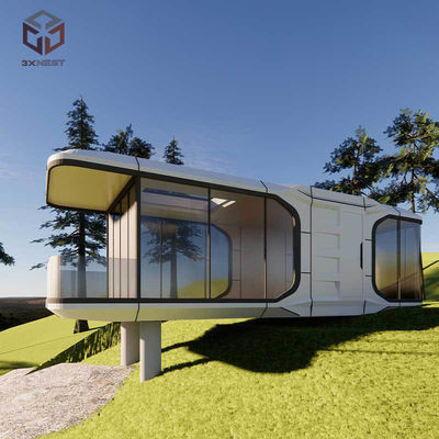 Taşınabilir Uzay Kapsülü Evi 3460mm Genişliği 8 Ton Kapasite