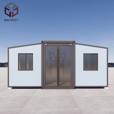 Taşınabilir Yangın geçirmez Genişletilebilir Katlanabilir 20ft Konteyner Evi Teraslı