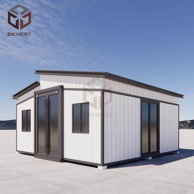 Genişletilebilir Katlanabilir 20ft Konteyner Hazır Evi Felaket sonrası İnşaat için