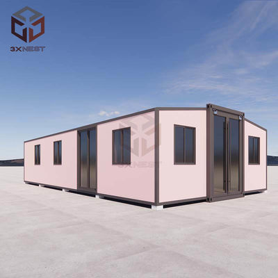 Mobil yalıtımlı modüler çelik konteyner ev genişletilebilir prefabrik ev