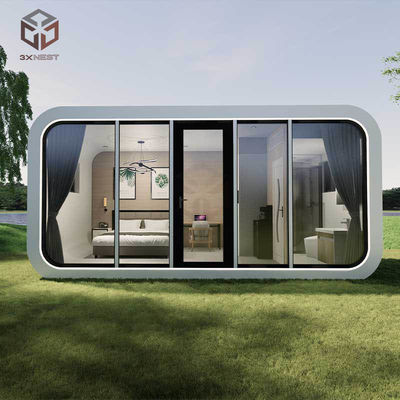 Akıllı Taze Hava Havalandırması Elma Kapsula Evi Pod Tempered Glass Pencereler