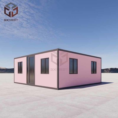 Mobil ofisler için 40ft taşınabilir Flatpack Katlanabilir Modüler Evler