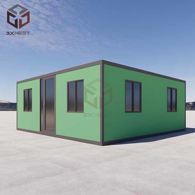 Galvanizli Çelik Flat Pack Katlanabilir Ev 20ft Genişletilebilir Konteyner Ev