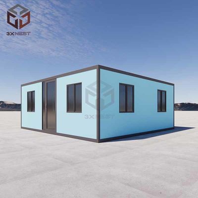 PU Sandviç Paneli Flat Pack Katlanabilir Ev Konteyneri 38SqM