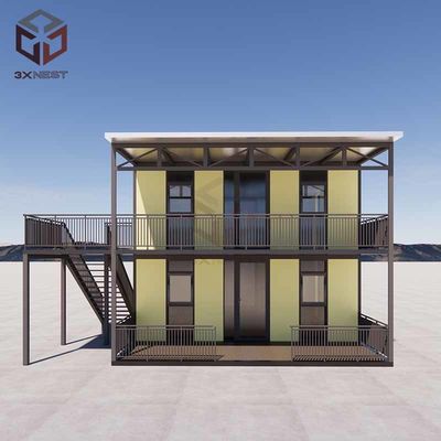Özel yapılmış 20ft Flat Pack Konteyner Evi Keramik Plakalı Zemin