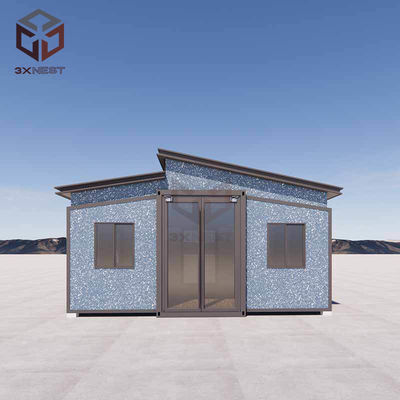 Deprem Dayanıklı Flat Pack Katlanılabilir Evi PU İzolasyonu ile
