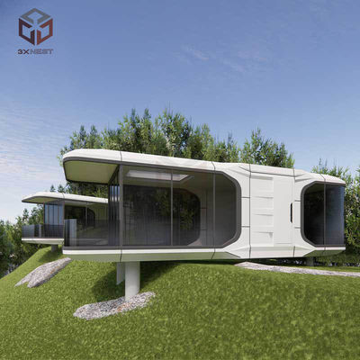 Akıllı Alüminyum Uzay Kapsülü Ev Prefab Bahçe Ofis Pod