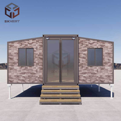Çatı zemini kontrplak veya PVC zemini ile 20ft katlanabilir konteyner evi