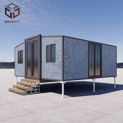 20ft Prefabrik Konteyner Katlanabilir Ev Rüzgar Direnci Özel