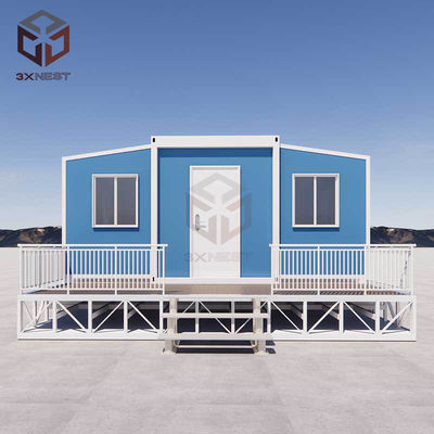 Geçici veya Kalıcı Konut Genişletilebilir Çift Kanatlı Konteyner Evi Kapalı mı?