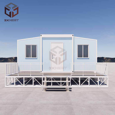Kaydırmalı / Alüminyum Pencereler ve Sandviç Panel Çatı ile özelleştirilebilir 20FT önceden yapılmış ev