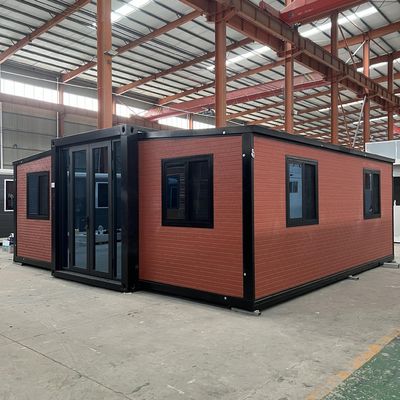 EPS Sandviç Panel Duvarlı 56 Metrekare Zemin Alanı 30FT Genişletilebilir Konteyner Evi