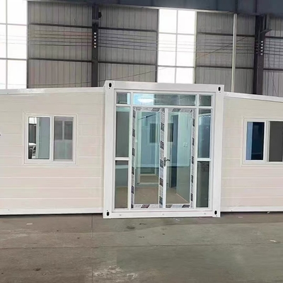 Ateş geçirmez A sınıfı çelik prefab katlanır ev 20ft 40ft