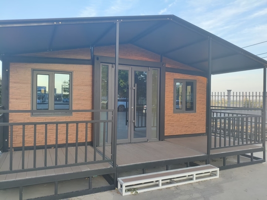 PVC Sürgülü Pencereli Yangına Dayanıklı Prefabrik Katlanır Ev