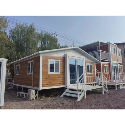 50 mm zemin kalınlığı 8 büyüklüğündeki deprem direnci ile prefab katlanır ev