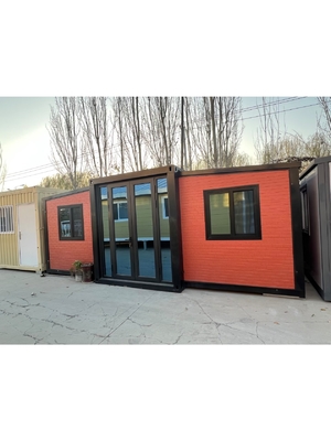 50mm Taban Kalınlığına Sahip PVC Sürgülü Pencereli Prefabrik Katlanır Ev