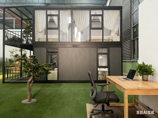 Kısa Kurulum Süresi Çift Katlı Genişletilebilir Prefabrik Evler Modern ve Şık Tasarım