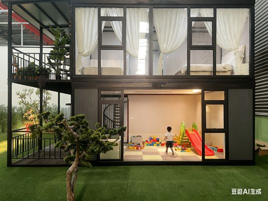 2 KN/m2 İzin Verilen Zemin Yükü, Güçlü ve Uzun Ömürlü Dayanıklılığa Sahip Genişletilebilir Nakliye Konteyner Ev