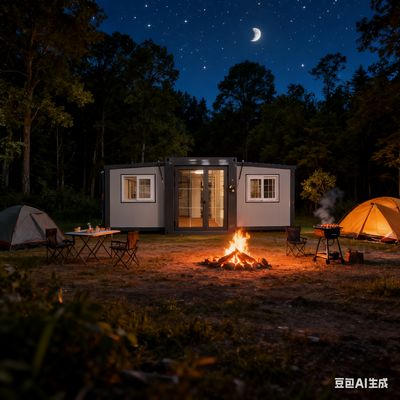 50mm/75mm Sandviç Panel 37 Metrekare Katlanabilir 20ft Konteyner PVC/PPR Borular Tesisat Sistemi ile