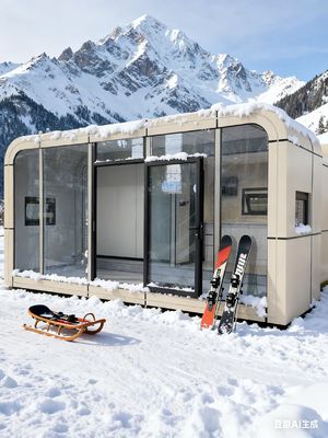 Modern ve Minimalist Apple Kapsül Ev Rüzgar Geçirmez Evet Kişi Sayısı 2 Kişi