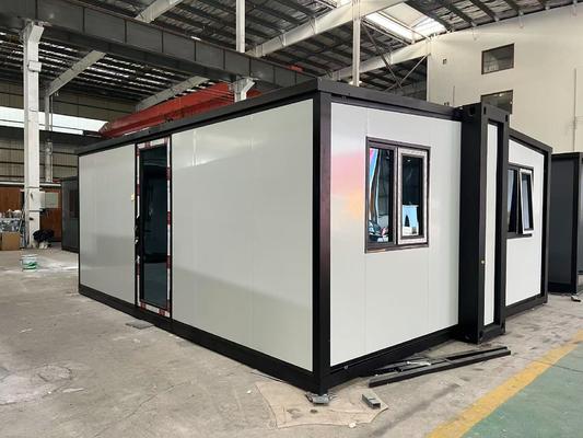 Genişletilebilir 12KW enerji tüketimiyle prefabrik evler 27.5 m2 2-4 kişilik kapasiteli zemin alanı