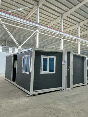 2 KN/m2 Floor Loading Expandable Prefab Homes with Full Galvanized Frame and Bolt Connection Assembly