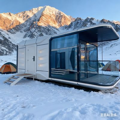 9 Mm Avrupa Çam Tahtası ve 7 Ton Net Ağırlıklı Modern Uzay Kapsülü Ev