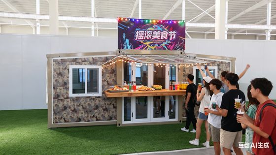 18 mm yangın geçirmez çimento lif zemini ile katlanabilir 20ft konteyner 1 yıl garanti ve 75 mm EPS sandviç paneller