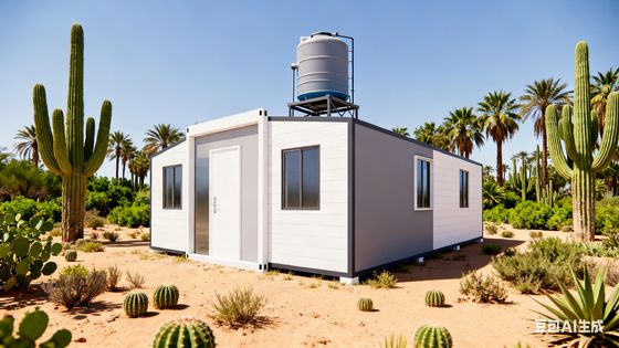 3.75 ton toplam net ağırlığı ve 75 mm EPS duvar tahtası kalınlığı ile 30 fitlik model prefab katlanır ev